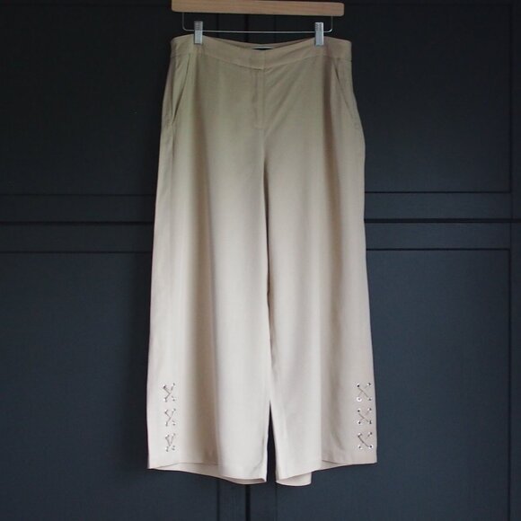 Melanie Lyne | Linen Blend Wide Leg Pants - Picture 1 of 5